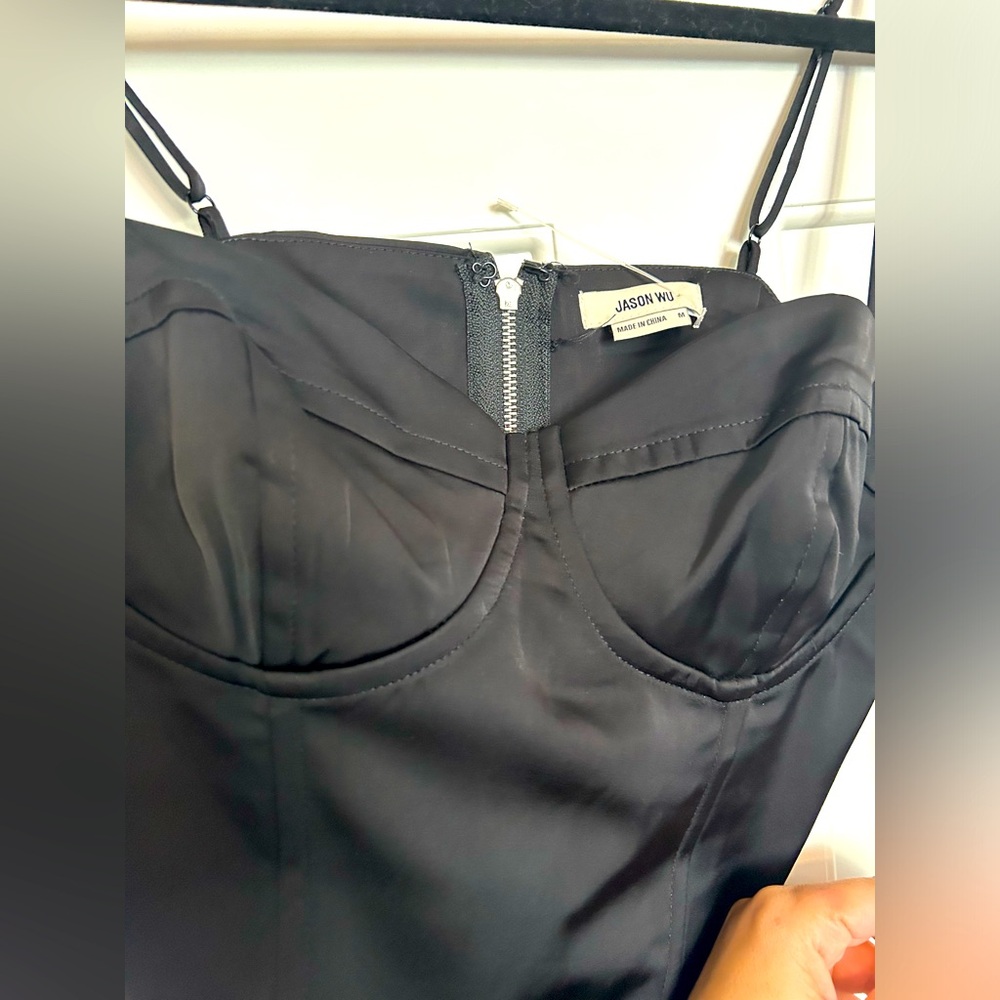 Designer Jason Wu black corset top.